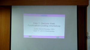 In-house training in their office