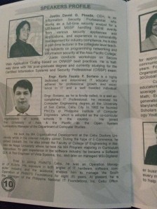 Speaker's profile