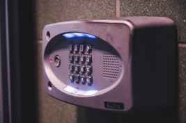 black combination alarm system